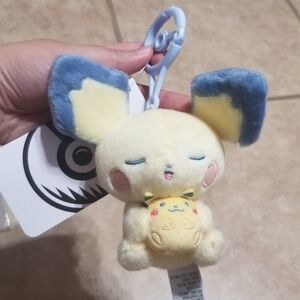 Pokemon Center Little Daydream Pichu & Pikachu Keychain Bag Charm Plush